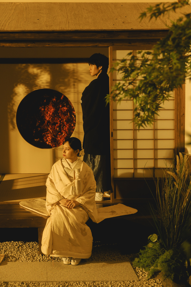 屋内庭園スタジオでカッコよく撮影！