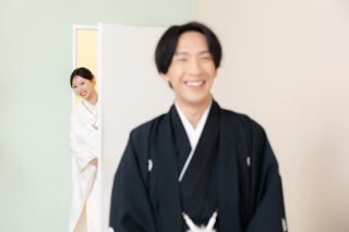 和装ハウススタジオで愛犬との撮影!