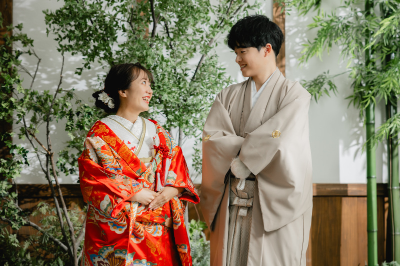 【スタジオAQUA】屋内庭園スタジオでお二人らしく！