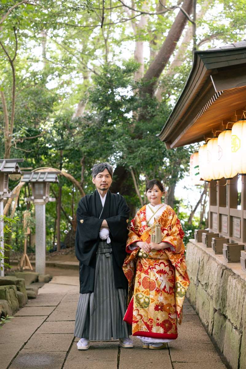 【スタジオAQUA】神社で和装前撮り