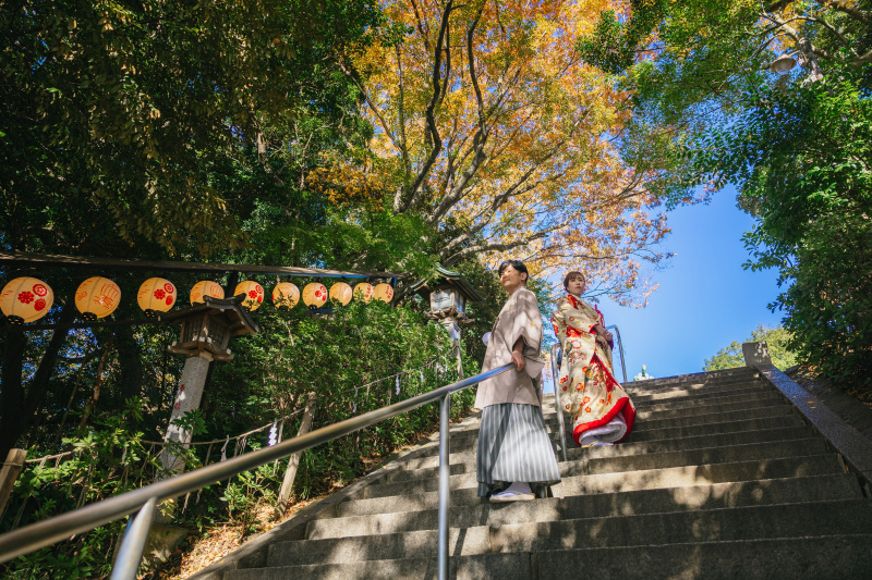【スタジオAQUA】検見川神社での和装撮影