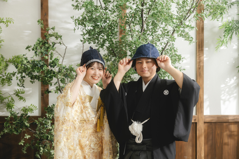 屋内庭園スタジオでアイテムと一緒に！