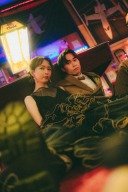 【スタジオAQUA】ブラックドレスコーディネート