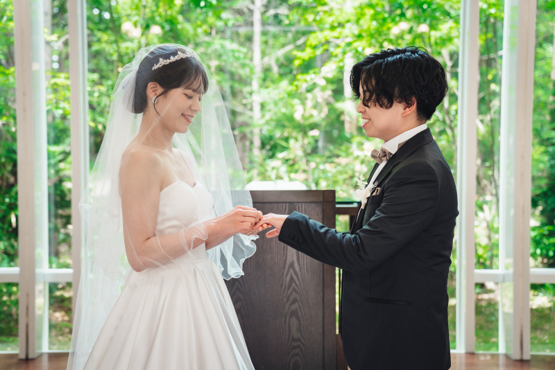 軽井沢の大自然の中での撮影