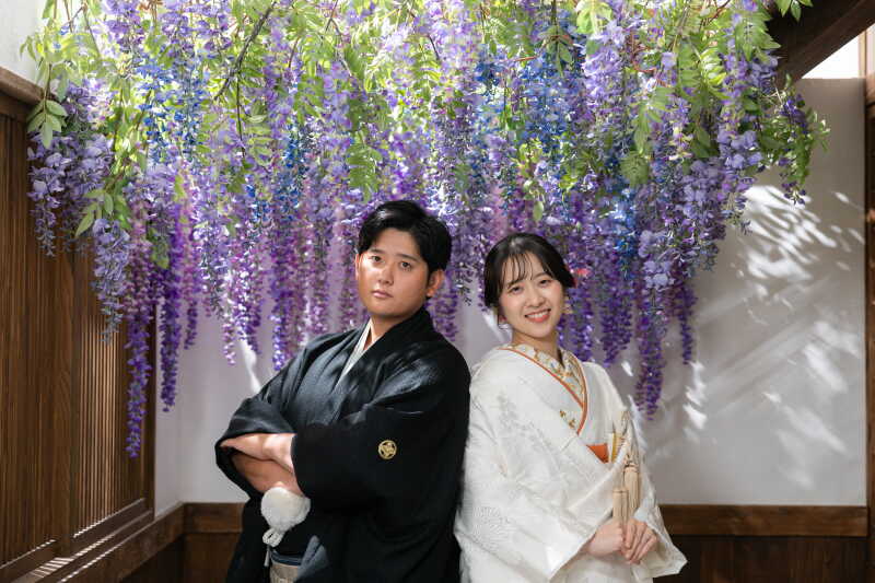 【スタジオAQUA】屋内庭園撮影でおふたりらしさを!