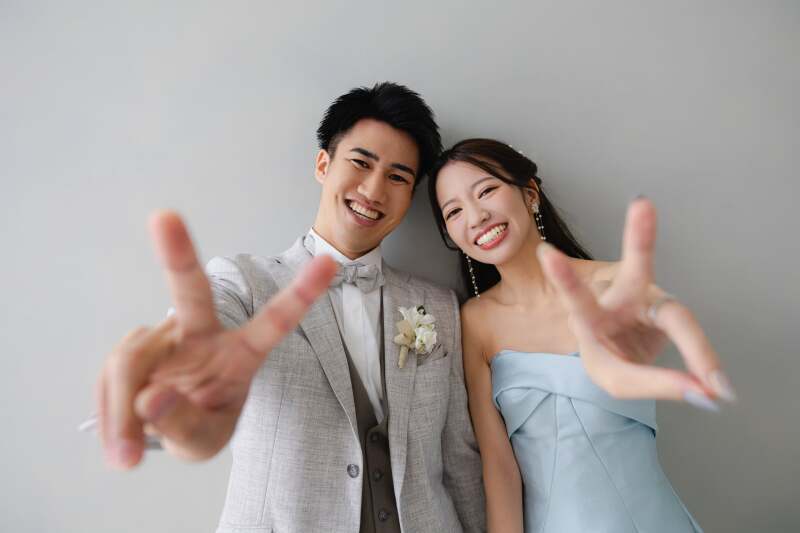 【スタジオAQUA】カラードレスでハウススタジオ撮影!