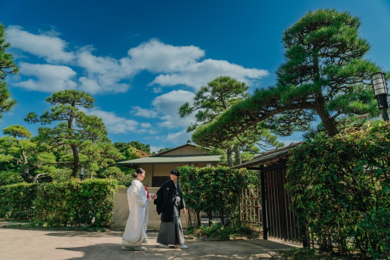 晴天!日本庭園!