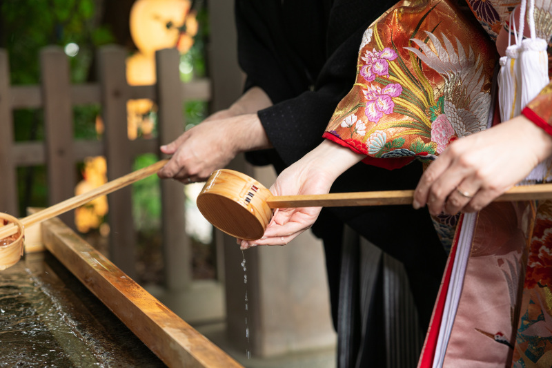 神社でフォトウェディング