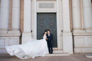 さや堂ホールと屋内庭園で撮影！