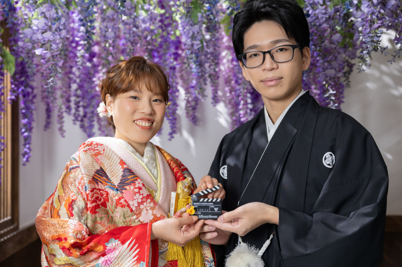屋内庭園スタジオで和装撮影!