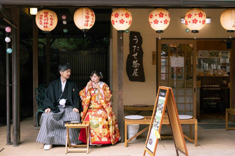 【スタジオAQUA】神社で和装前撮り