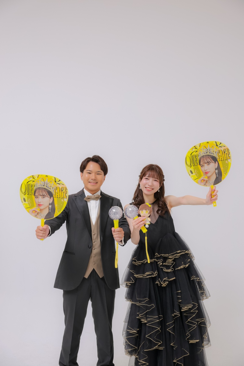 白ドレス&黒ドレスの2着を満喫!推し活やぬいぐるみと叶えるこだわりフォト