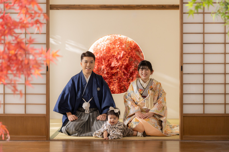 【スタジオAQUA】笑顔あふれる屋内庭園撮影