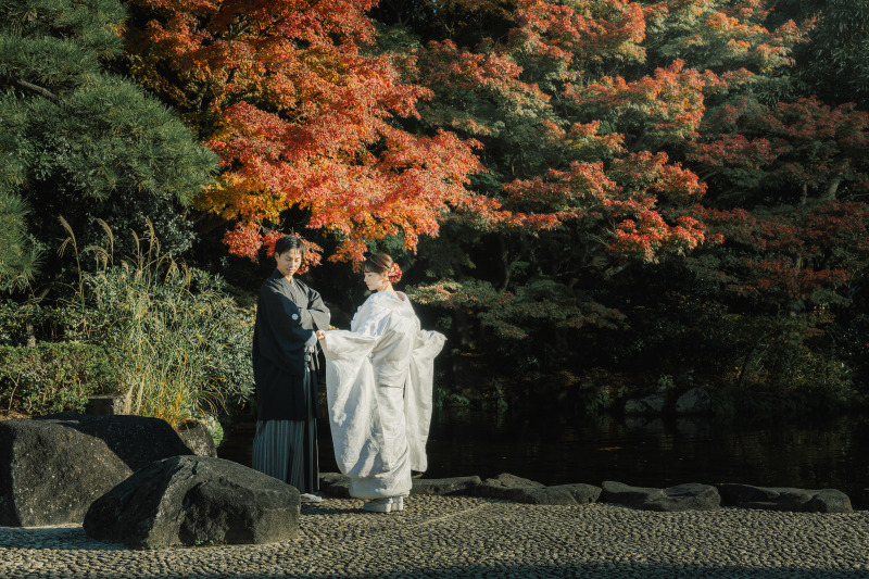 紅葉シーズンの見浜園撮影!