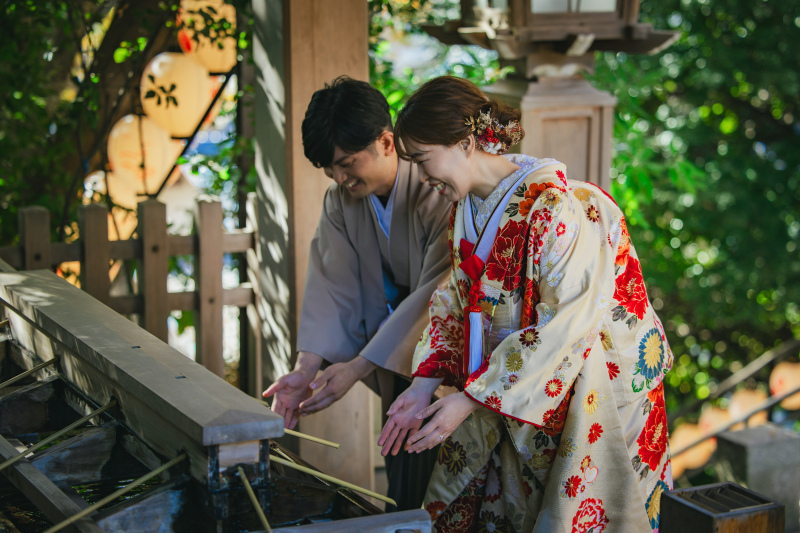 【スタジオAQUA】検見川神社での和装撮影