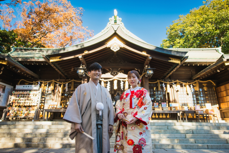 【スタジオAQUA】検見川神社での和装撮影