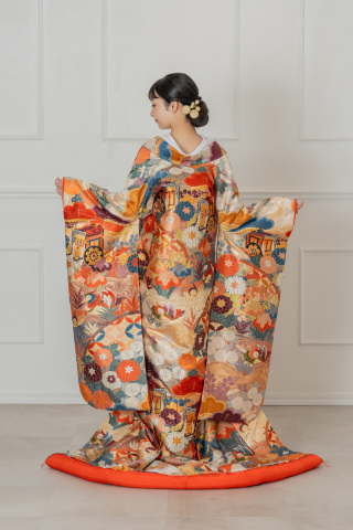 和装の柄【御所車】