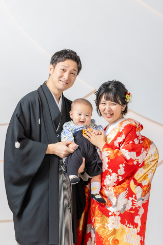 お子様と一緒にスタジオ撮影♪