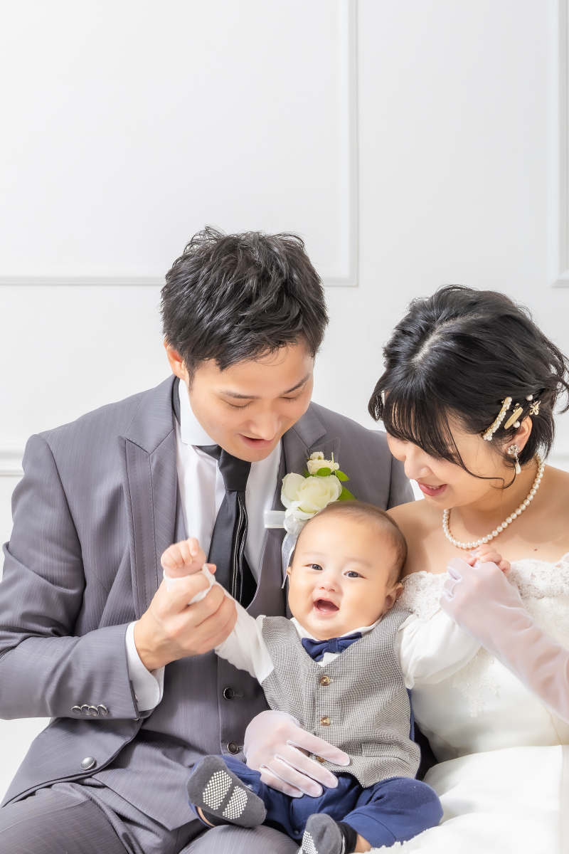お子様と一緒にスタジオ撮影♪