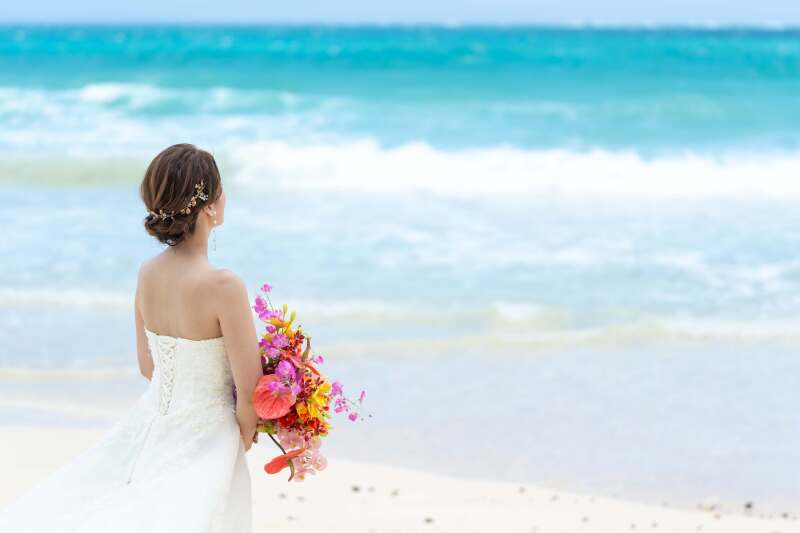 【実例フォト】花嫁さんの美しいソロショット