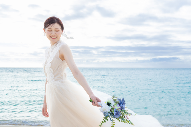 【実例フォト】花嫁さんの美しいソロショット