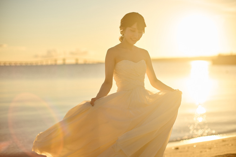 【実例フォト】花嫁さんの美しいソロショット