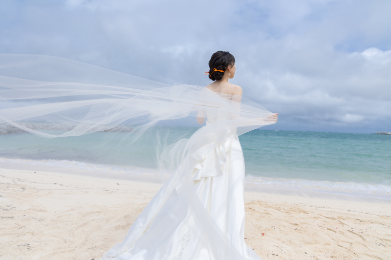 【実例フォト】花嫁さんの美しいソロショット