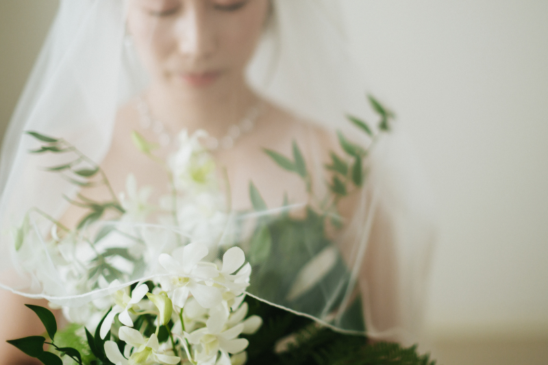 【実例フォト】花嫁さんの美しいソロショット