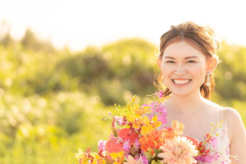 【実例フォト】花嫁さんの美しいソロショット