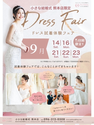 5日間限定!ドレス試着体験フェア