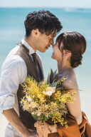 RE≪衣裳2着付きプランのお客様❀≫やっぱり可愛い~♡テラコッタのカラードレス♡