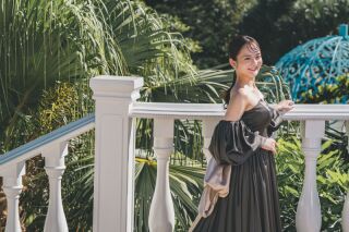 秋・冬色★カーキのカラードレス【Khaki】