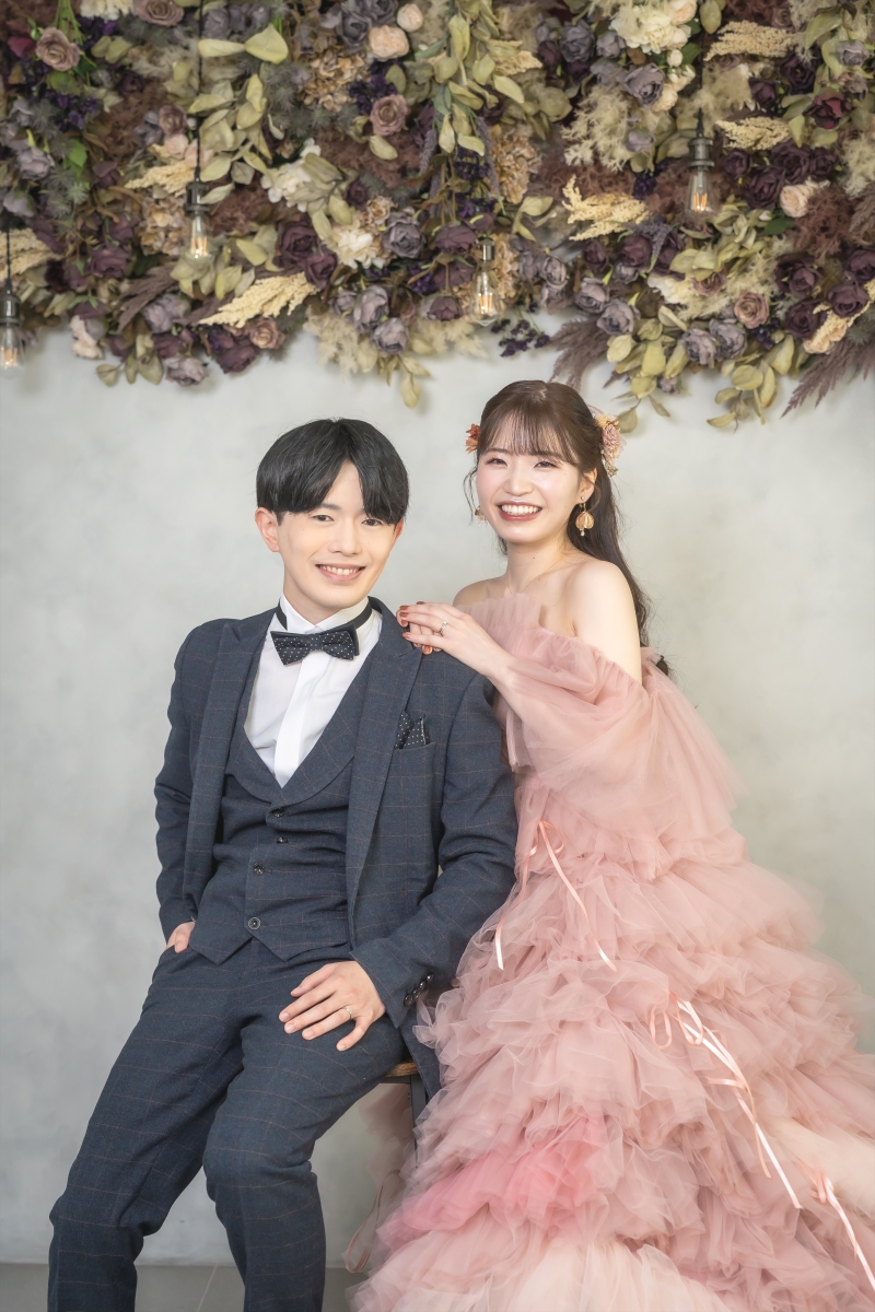 くすみピンク×ティアード♡大人可愛いドレスコーデ