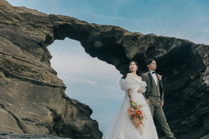 城ヶ島の夕景で叶える韓国フォト風ウェディング