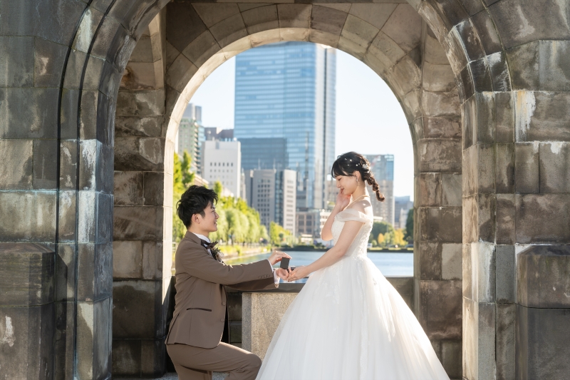 和田倉門は「夜」だけじゃない。昼だからこそ残せるウェディングフォト