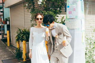 食べるの好きなお二人必見!~食べ物✕前撮りフォト~