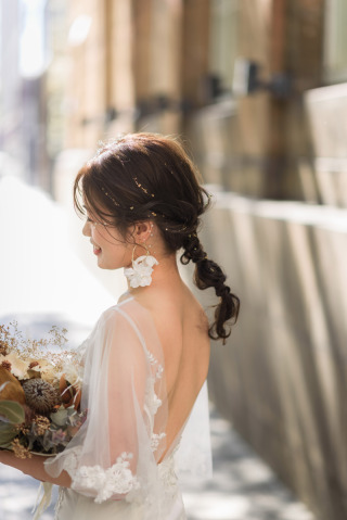 新婦ヘアセット!