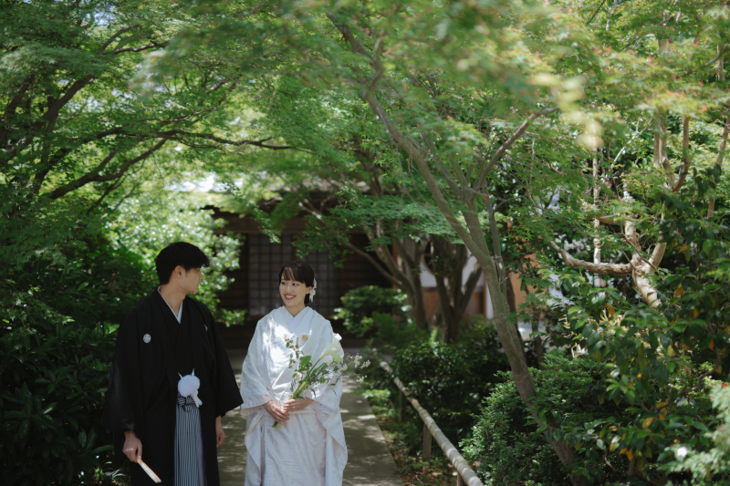 新緑がいちばん美しい季節。4月・5月の前撮りがおすすめです