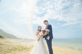 3月の沖縄北谷町でのフォトウェディングについて