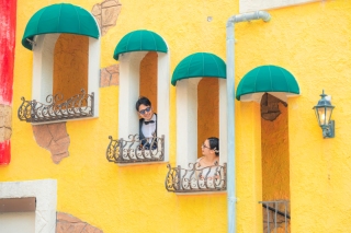 アメリカンビレッジで楽しむポップ＆カジュアルなフォトウェディング