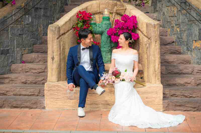 笑顔があふれる“家族のウェディングフォト”を北谷で