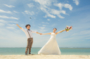 北谷町のアラハビーチでのリゾートフォトウェディング