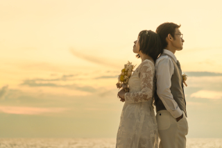 沖縄でのウェディングフォトに似合うヘアアレンジ