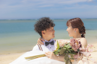 沖縄でのフォトウェディングに似合うブーケデザイン