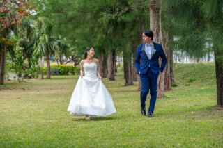 北谷町ではゆったり撮影でふたりらしさを大切に