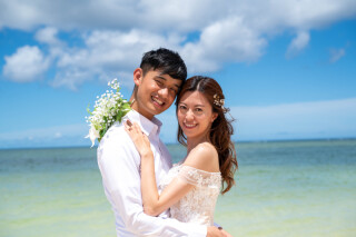 6月の沖縄・北谷町でのフォトウェディング