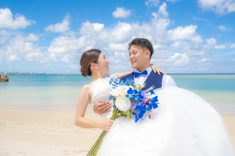 北谷町フォトウェディングで統一感を出すスタイリングのコツ①