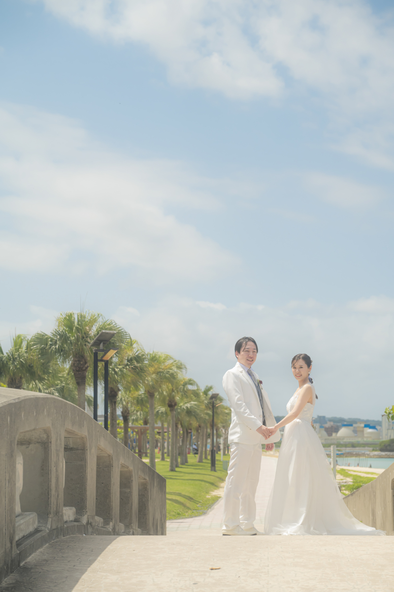沖縄北谷町でのフォトウェディングに似合うヘアアクセサリー