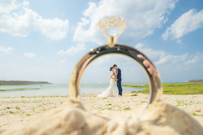 沖縄北谷町でのフォトウェディングに似合うヘアアクセサリー