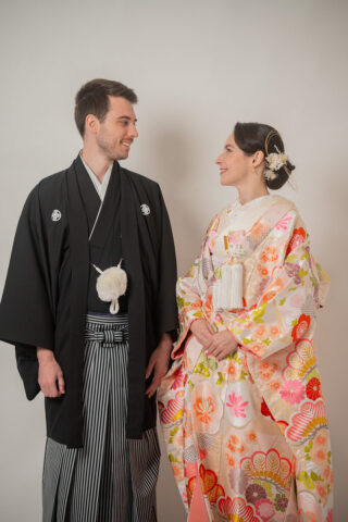 二人だけの空間で!飾らない和装ウェディングフォト